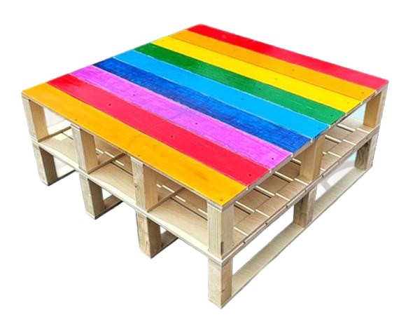 색동 파레트 테이블