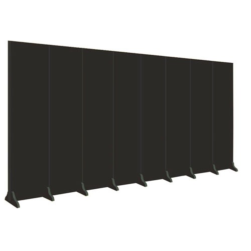 인테리어병풍 /검정-8폭